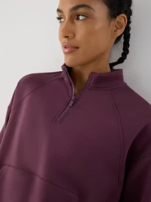 SUDADERA DEPORTIVA BOLSILLO CANGURO BURDEOS