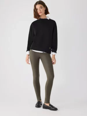 LEGGINS TERMICO EFECTO PIEL VERDE OLIVA